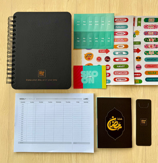 MindMap Yearly Planner - Imperial Black