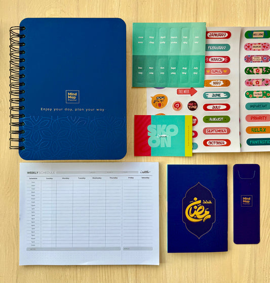 MindMap Yearly Planner - Velvet Blue