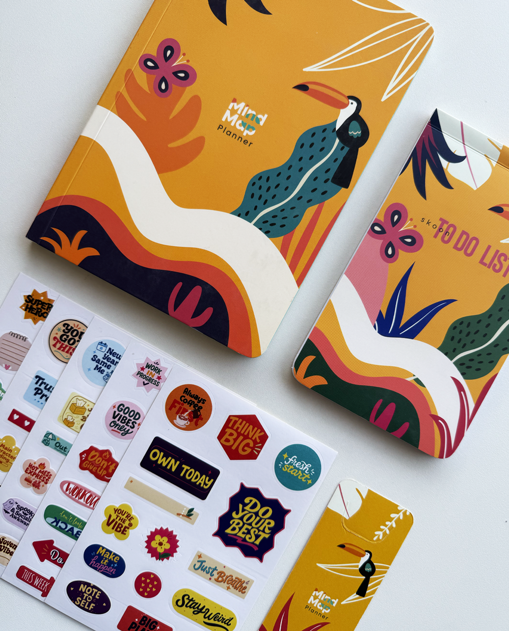 MindMap Quarterly Planner - Yellow Tropica
