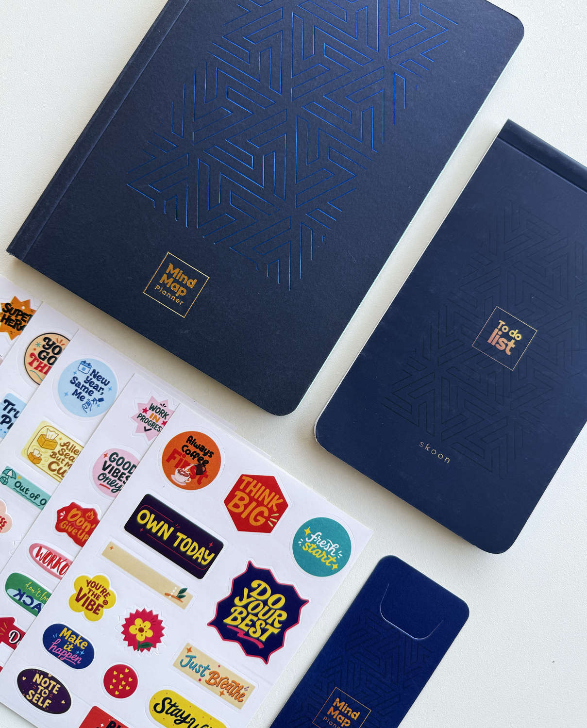 MindMap Quarterly Planner - Navy Blue
