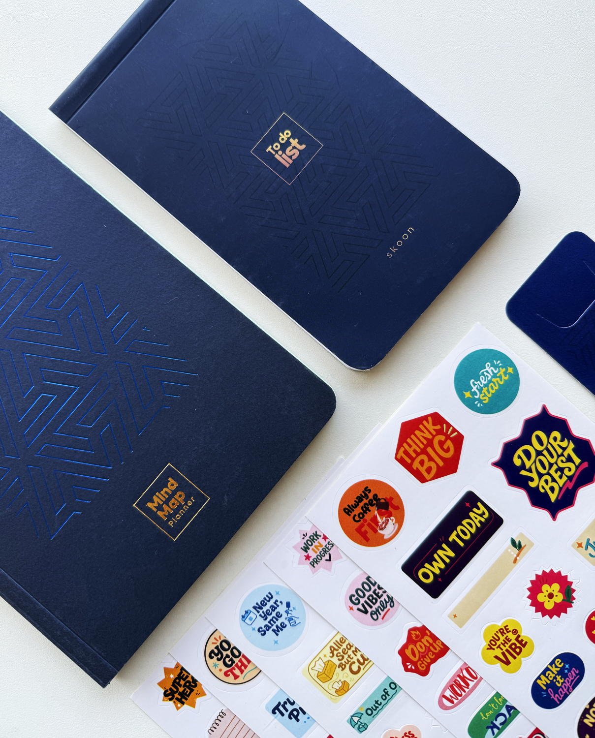 MindMap Quarterly Planner - Navy Blue