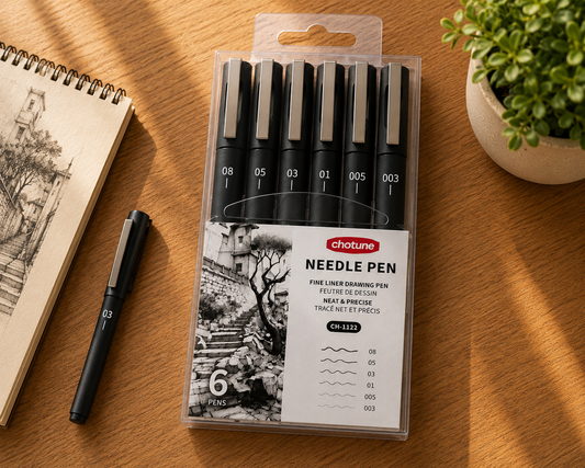 Fineliner Drawing Pen Set – 6 Pens