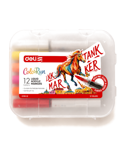Liquid Acrylic Markers - 12