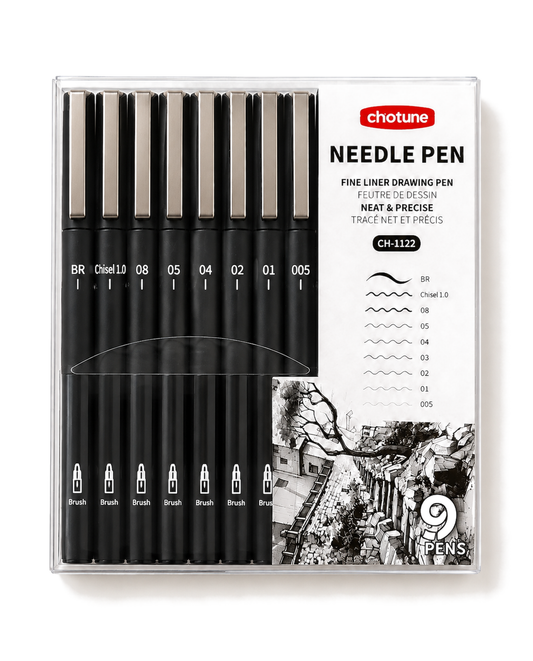 Fineliner Drawing Pen Set – 9 Pens
