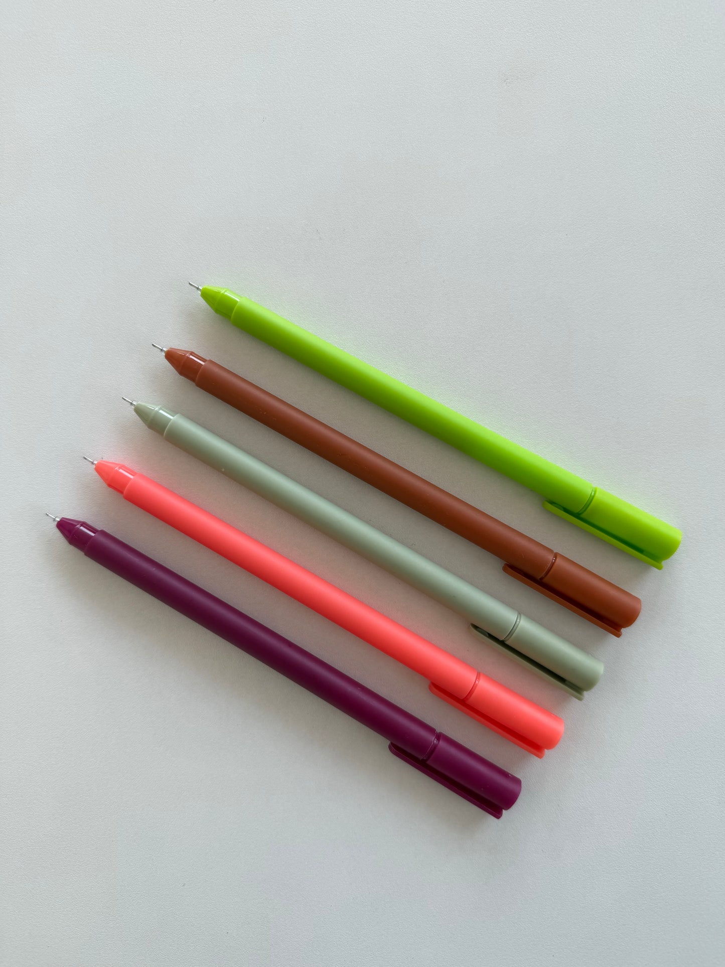 Gel Pens – Earth & Bloom (5 Colors)