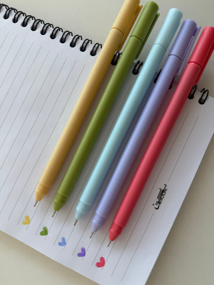 Gel Pens – Soft Day (5 Colors)