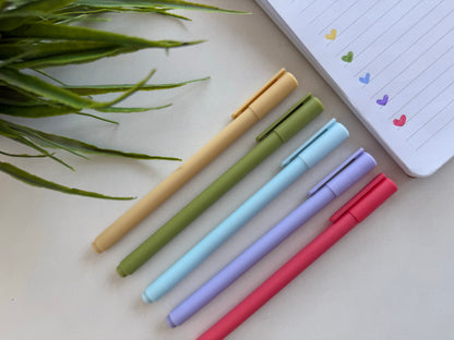 Gel Pens – Soft Day (5 Colors)
