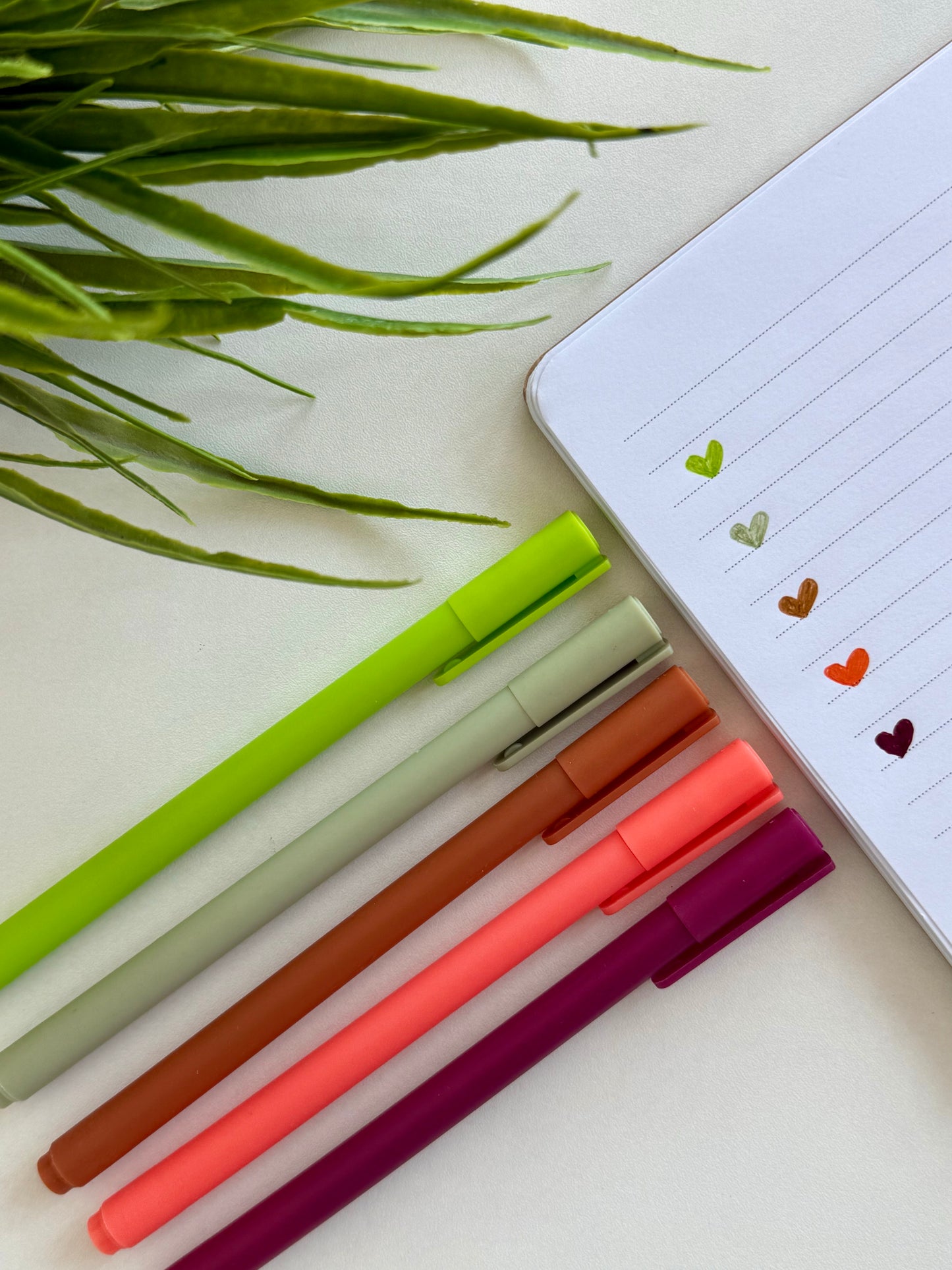 Gel Pens – Earth & Bloom (5 Colors)