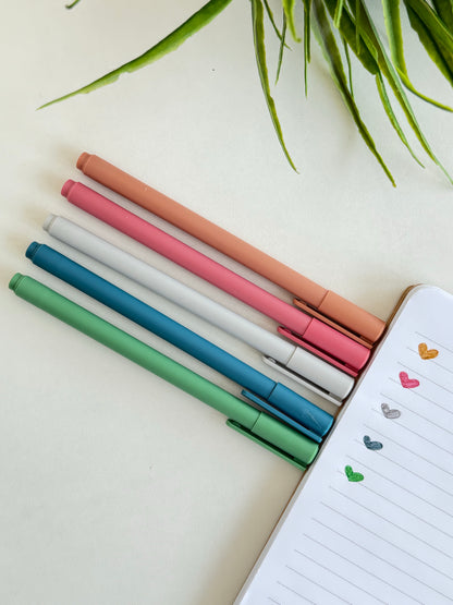 Gel Pens – Fresh Start (5 Colors)