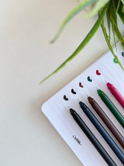 Gel Pens – Deep Tones (5 Colors)