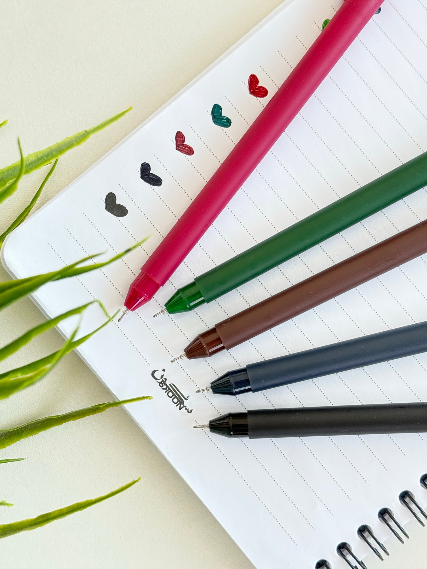 Gel Pens – Deep Tones (5 Colors)