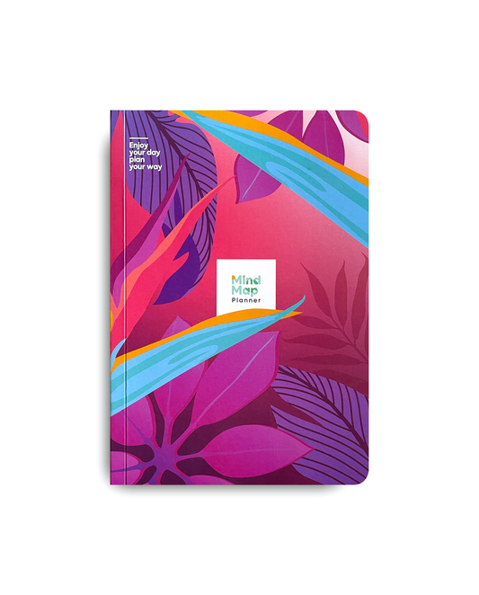 MindMap Quarterly Planner - Pink Bloom