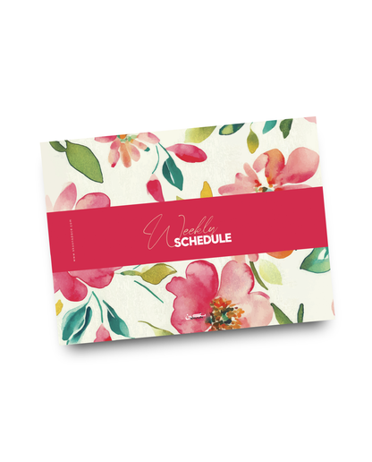 Weekly Schedule - Flowered