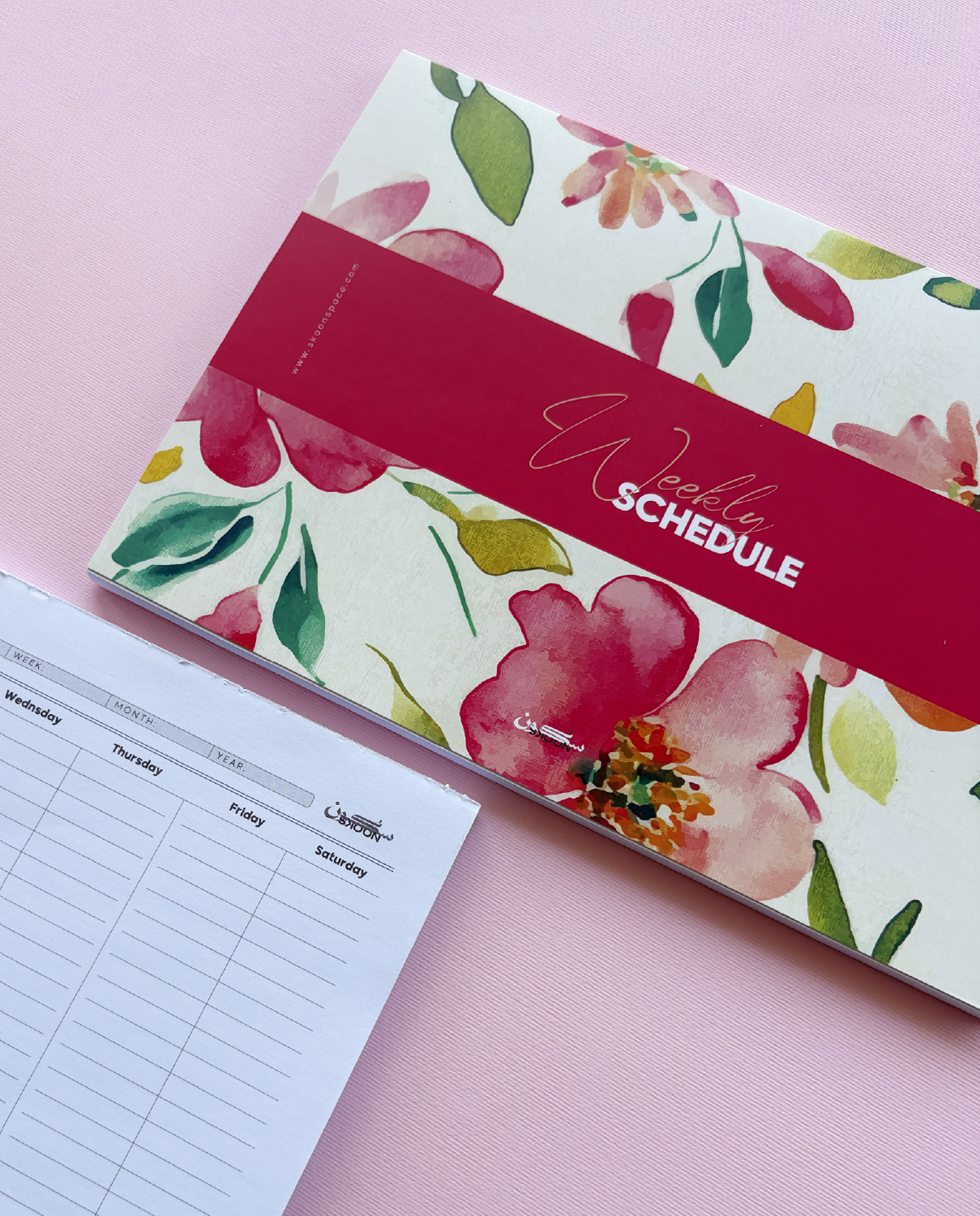 Weekly Schedule - Flowered