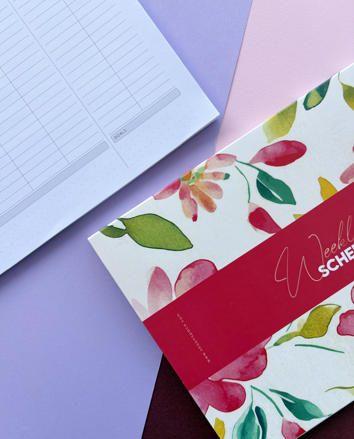 Weekly Schedule - Flowered